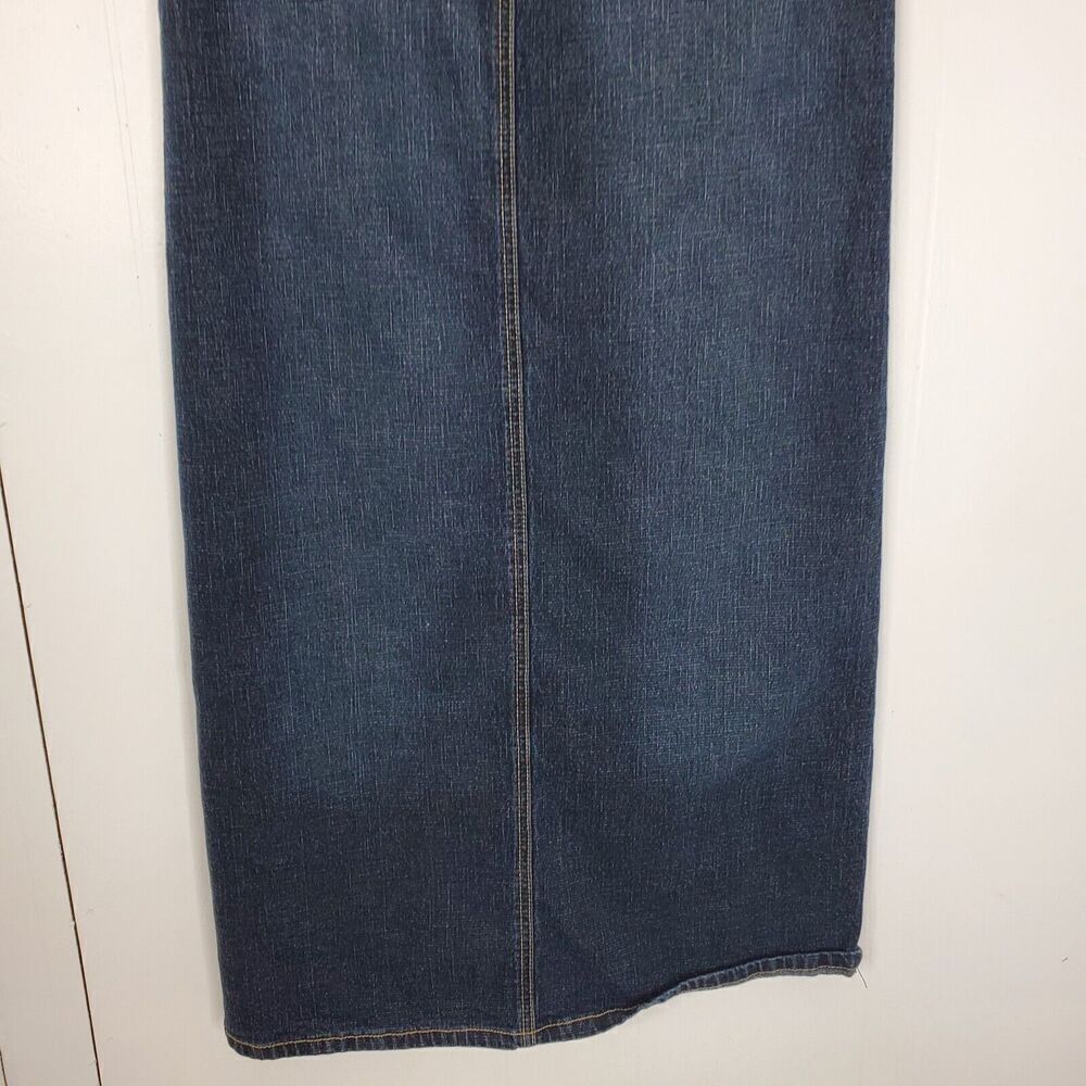 Rave R4R Maxi Jean Skirt Womens 5 Y2K Low Rise 90s Western Vintage Retro Boho - Picture 8 of 10